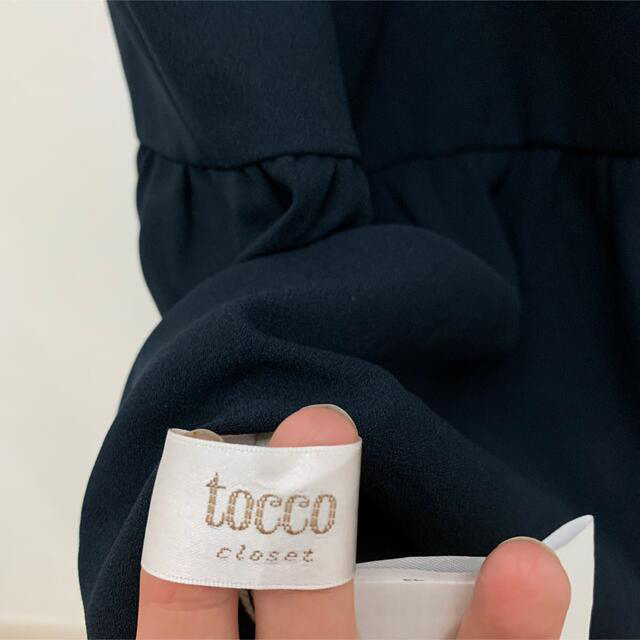 tocco(トッコ)の２月中限定値下げ★美品★tocco Vネックロングワンピース　M レディースのワンピース(ロングワンピース/マキシワンピース)の商品写真