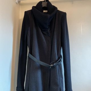 ヘルムートラング(HELMUT LANG)のヘルムートラング HELMUT LANG 切替変形 ウールロングコート ベルト付(その他)