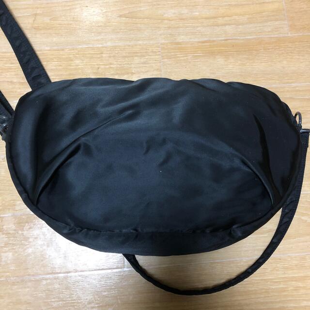 メンズ良品 PORTER TANKER 半月型 ショルダーバッグ ブラック