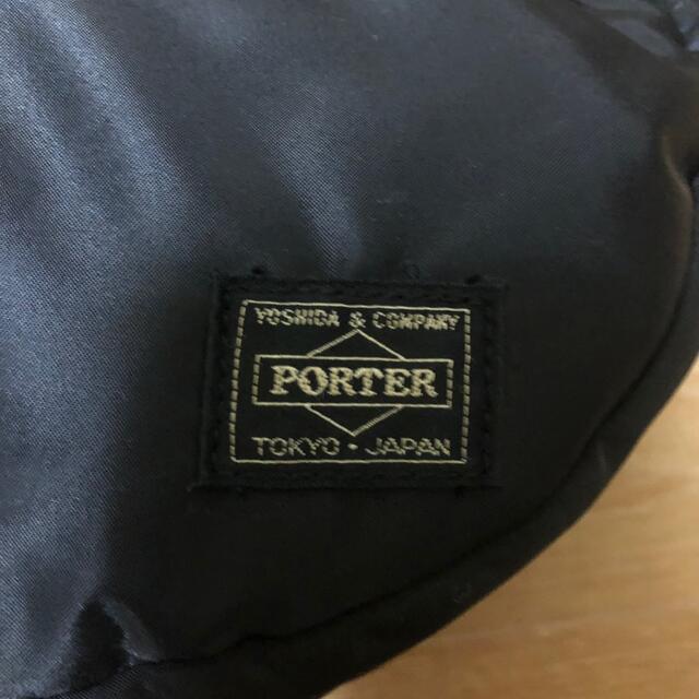 メンズ良品 PORTER TANKER 半月型 ショルダーバッグ ブラック