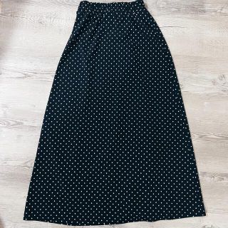 ユニクロ(UNIQLO)のUNIQLO ドット ロングスカート(ロングスカート)