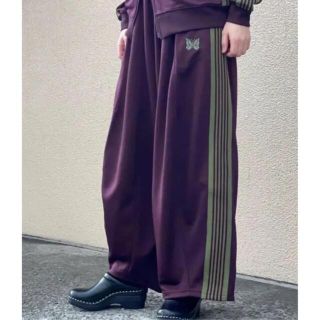 即完売 needles トラックパンツ ヒザデルパンツ マルーン 新品未使用
