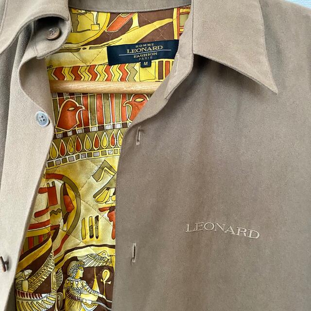 LEONARD - Leonard シャツジャケット 総柄裏地 刺繍ロゴ 日本製の通販
