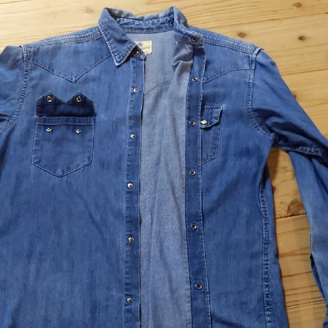 Sugar Cane(シュガーケーン)のシュガーケーン　デニムシャツ　ウエスタンシャツ　サイズ不明（XL） メンズのトップス(シャツ)の商品写真