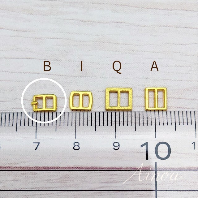 極小ミニバックルB 内径2.5mm 10個 ハンドメイドの素材/材料(各種パーツ)の商品写真