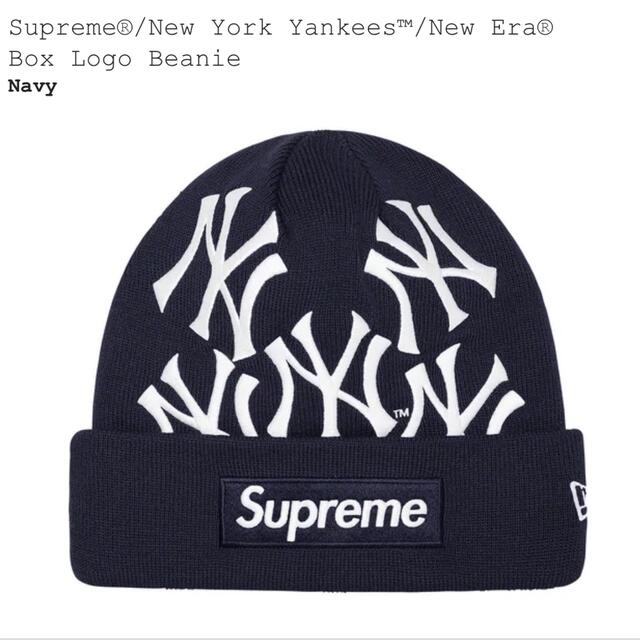 Supreme(シュプリーム)のsupreme new era Yankees beanie box logo メンズの帽子(ニット帽/ビーニー)の商品写真