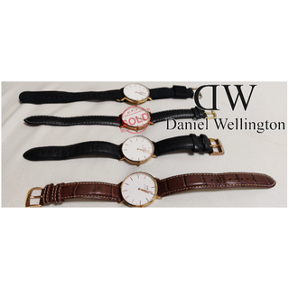 ダニエルウェリントン(Daniel Wellington)のダニエルウェリントン 腕時計 奥のブラック(2枚目手前)【電池交換必要】(腕時計(アナログ))