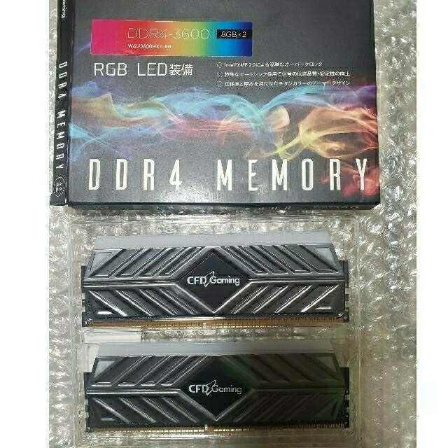 CFD DDR4-3600 メモリー 16GB W4U3600HX1-8G