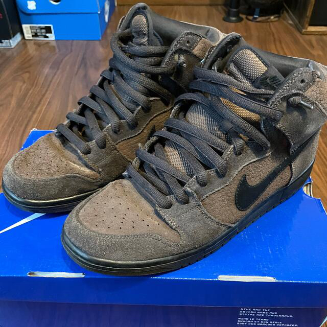 ナイキ ダンクSB ハイ ブラウンnike dunk sb high brown