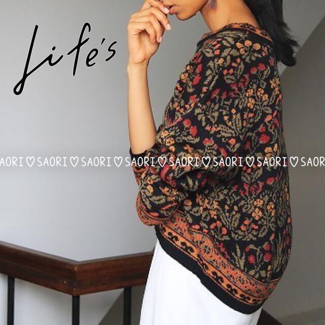 TODAYFUL(トゥデイフル)のTODAYFUL【美品】Jacquard Flower Knit レディースのトップス(ニット/セーター)の商品写真