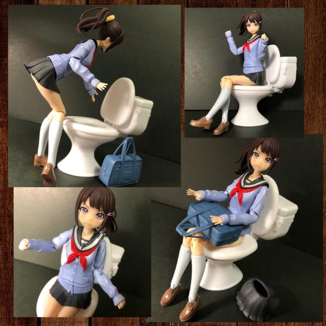 ミニチュア トイレ(タンク付) 】コトブキヤ等の美少女プラモに☆の通販