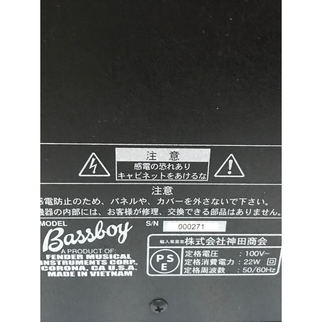 Fender(フェンダー)の最終値下げ！フェンダー　BASS AMP 楽器のベース(ベースアンプ)の商品写真