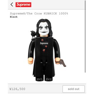 シュプリーム(Supreme)のSupreme The Crow KUBRICK 1000% 新品未使用未開封(その他)