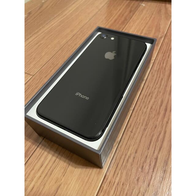 指紋認証ApplePay【美品】iPhone8 simフリー 64GB ブラック