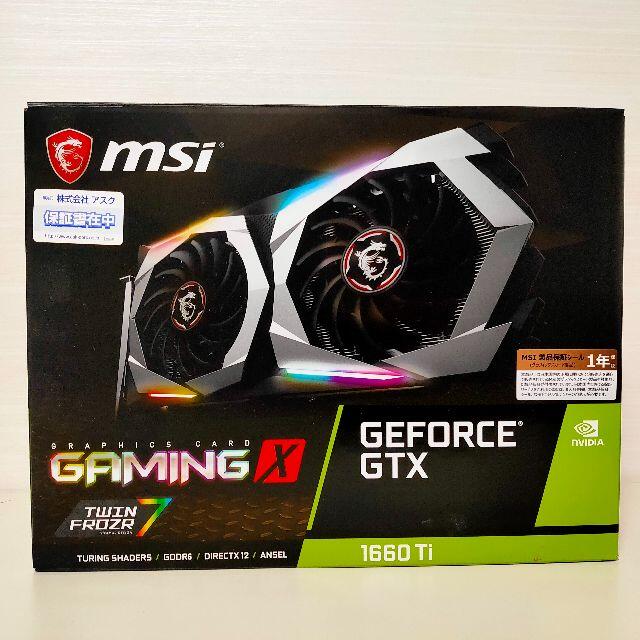 MSI GeForce GTX 1660 Ti GAMING X 6G  スマホ/家電/カメラのPC/タブレット(PCパーツ)の商品写真