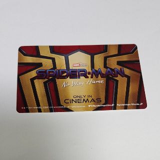 マーベル(MARVEL)のムビチケカード　スパイダーマン：ノー・ウェイ・ホーム(洋画)