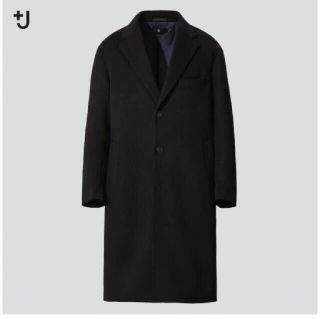 ジルサンダー(Jil Sander)のUNIQLO+J カシミヤブレンドオーバーサイズチェスターコート L(チェスターコート)