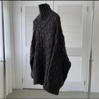 トゥデイフル(TODAYFUL)のwillfully loose high neck aran knit(ニット/セーター)