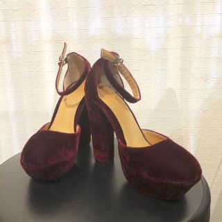 デュラス(DURAS)の新品✨DURAS❤️ベロア パンプス(ハイヒール/パンプス)