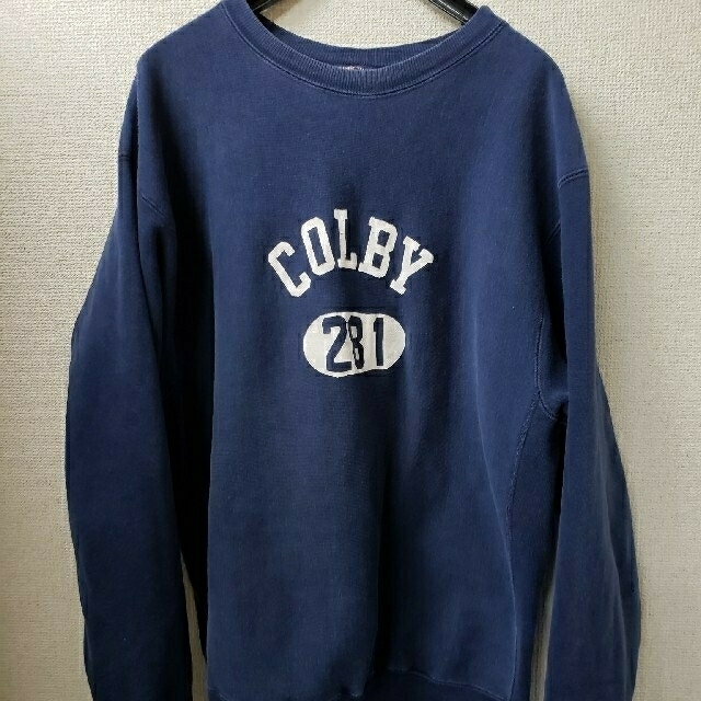 70s Champion "COLBY" R/W　赤単色タグ　リヴァースイーブ