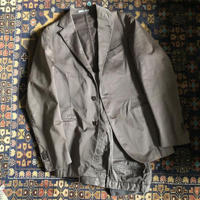 極美品 BOGLIOLI COAT コットン スーツ 44 ブラウン