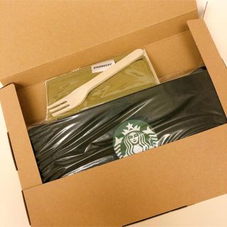 スターバックスコーヒー(Starbucks Coffee)のスタバ　バスケット　フォーク　ちりめんクロス(ノベルティグッズ)