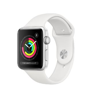 アップルウォッチ(Apple Watch)の新品 未開封！ アップルウォッチ シリーズ3  ホワイトスポーツバンド(腕時計(デジタル))