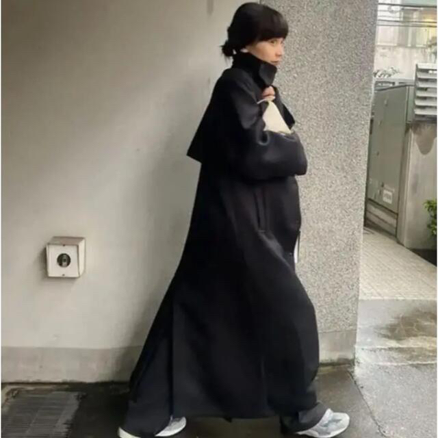 ENOFイナフ twill long coat black M