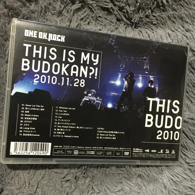 ONE OK ROCK(ワンオクロック)のLIVE　DVD「THIS　IS　MY　BUDOKAN？！　2010．11．28 エンタメ/ホビーのDVD/ブルーレイ(ミュージック)の商品写真