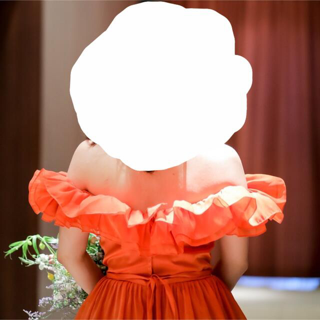 URBAN BLANCHEオレンジカラードレス(L) URBAN BLANCHEオレンジカラードレス(L)