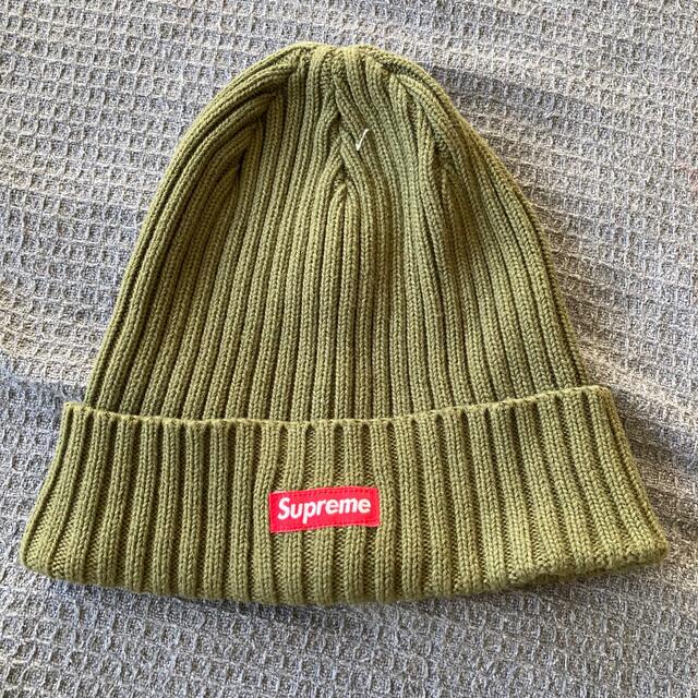 Supreme Overdyed Ribbed Beanie Oliveメンズ