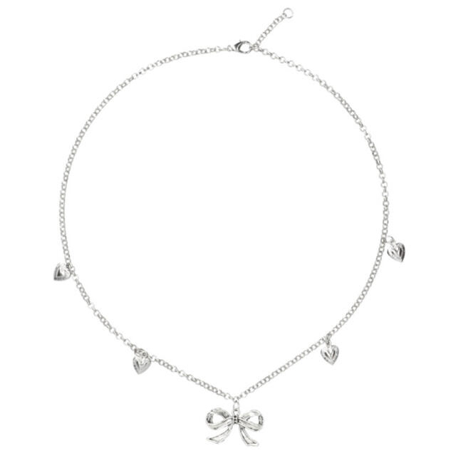 Bibiy RIBBON HEARTS NECKLACE リボン ネックレスの通販 by Bibiy RIBBON HEARTS NECKLACE リボン ネックレスの通販 by