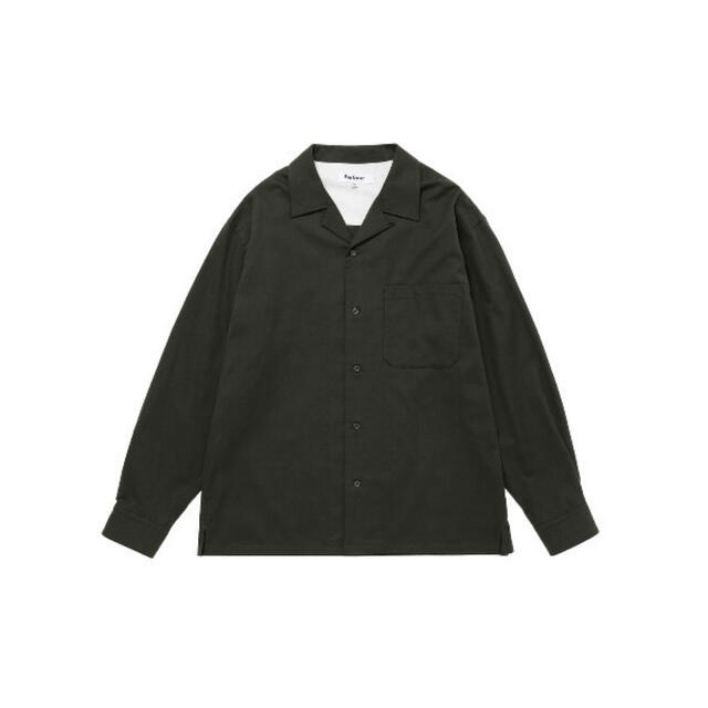 新品 Barbour オープンカラーシャツグリーン定価