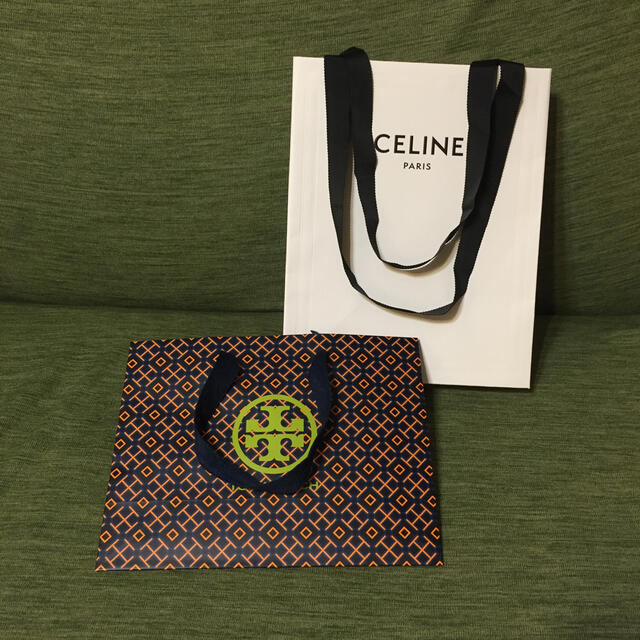 celine(セリーヌ)のCELINE,TORY BURCH ショッパー２点セット レディースのバッグ(ショップ袋)の商品写真