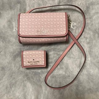 ケイトスペードニューヨーク(kate spade new york)のkate spade NEW YORK  三つ折り　財布　ショルダーバッグ(財布)