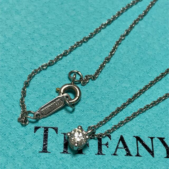 サイズTiffany ティファニー ソリティアネックレス 美品 正規購入