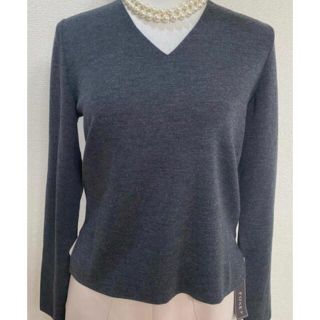 フォクシー(FOXEY)の新品❤️foxyフォクシー グレースウールセーター グレー 42(ニット/セーター)