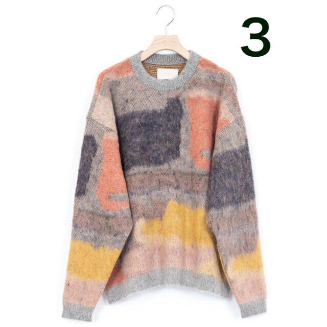 メンズYOKE ROTHKO JACQUARD CREW NECK