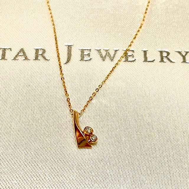 STAR JEWELRY(スタージュエリー)のスタージュエリー　２粒ダイヤモンドネックレス レディースのアクセサリー(ネックレス)の商品写真