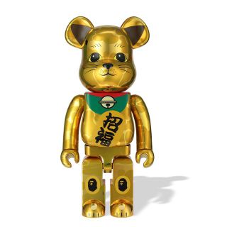 アベイシングエイプ(A BATHING APE)のNEW YEAR BE@RBRICK MANEKINEKO GOLD 1000%(その他)