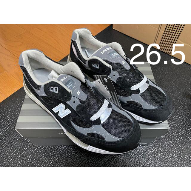 New Balance M992EB ブラック グレー靴/シューズ