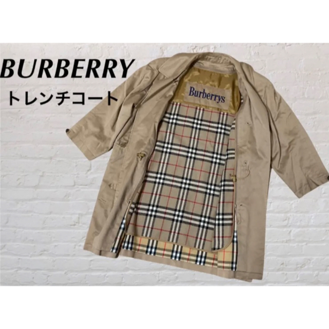 値頃 バーバリー ノバチェック 春秋 ベルテッドコート シルバー金具 美