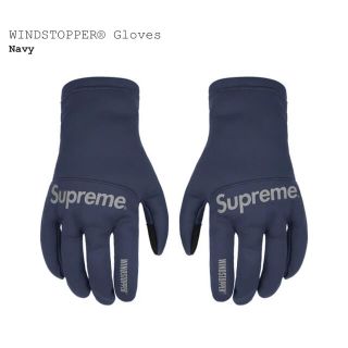 シュプリーム(Supreme)のsupreme windstopper gloves NAVY S/M(手袋)