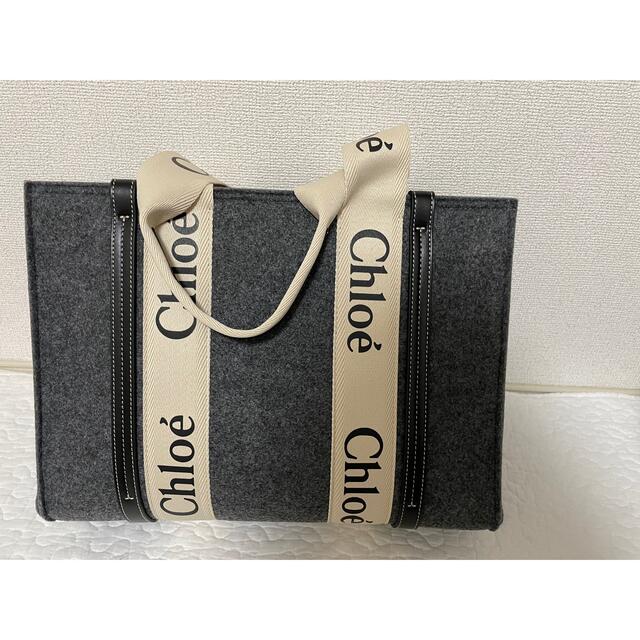 即納&大特価】 Chloe クロエウッディChloe-woodyミディアムトート秋冬