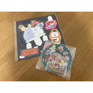 ボウダンショウネンダン(防弾少年団(BTS))のBTS   ファミマBT21クリスマスケーキ付属品　アクリルコースター(キャラクターグッズ)