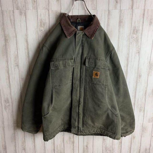 carhartt - 【最高のくすみ】カーハート☆ワンポイント 襟コーデュロイ ...