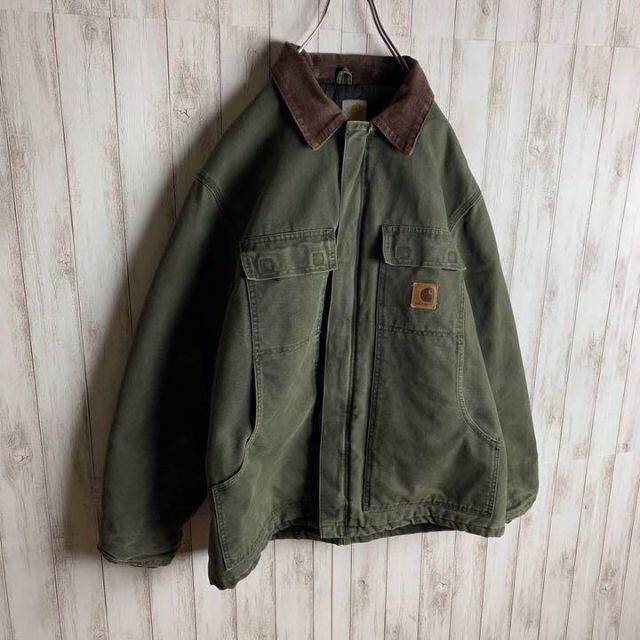 carhartt - 【最高のくすみ】カーハート☆ワンポイント 襟コーデュロイ ...