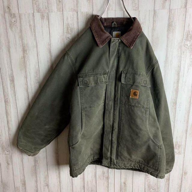 carhartt - 【最高のくすみ】カーハート☆ワンポイント 襟コーデュロイ