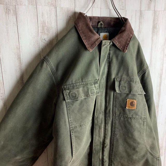 carhartt - 【最高のくすみ】カーハート☆ワンポイント 襟コーデュロイ ...