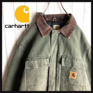 carhartt - 【最高のくすみ】カーハート☆ワンポイント 襟コーデュロイ ...